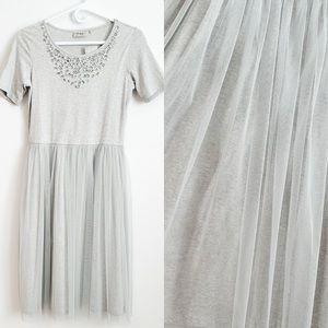 🧸 *NWT* Next (from UK) tulle jersey girl dress with rhinestones Sz.14
